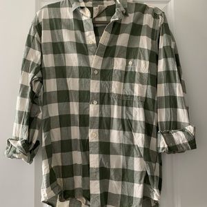 Plaid button down
